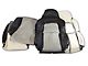 CA OE Spec Standard Two-Tone Leather Seat Upholstery; Black/Gray (94-96 Corvette C4)