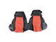 CA OE Spec Standard Two-Tone Leather Seat Upholstery; Black/Torch Red (1993 Corvette C4)