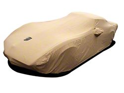 Premium Flannel Indoor Car Cover; Tan (68-82 Corvette C3)