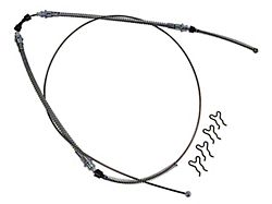 CA Rear Parking Brake Cable; Stainless Steel (65-82 Corvette C2 & C3)
