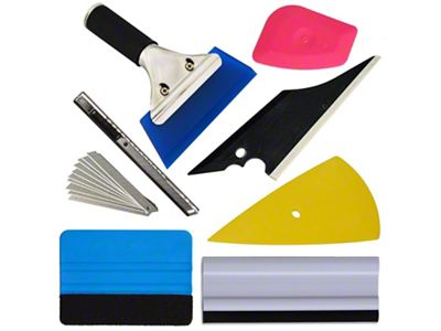 Automotive Wrap/Tint/Vinyl Installation Tool Kit; 7-Piece Set