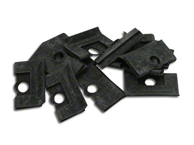 CA Upper Windshield Inner and Outer Molding Clips; 13-Pieces (68-82 Corvette C3)