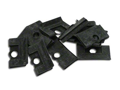 Upper Windshield Inner and Outer Molding Clips; 13-Pieces (68-82 Corvette C3)