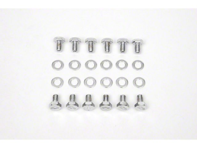 Differential Cover Bolt Set,12 Bolt,Bowtie Stamped,Chr,67-69