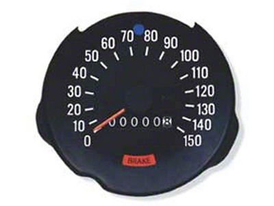 Camaro 130 MPH Speedometer, Without Speed Warning, 1970-1978