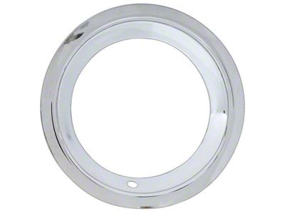 15-Inch Rally Wheel Trim Ring; 3-Inch Deep; Chrome (67-81 Camaro)