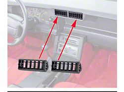 Dash Air Outlet Deflector Vents (82-87 Camaro)
