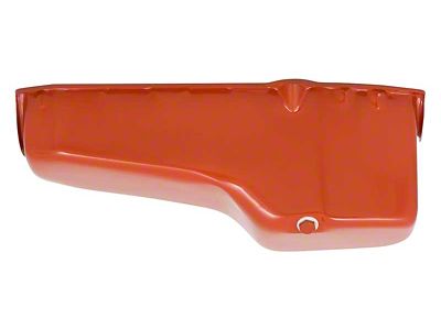 4-Quart Oil Pan with Driver Side Dipstick Location; Orange (67-69 Small Block V8 Camaro)