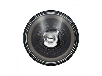 5.75-Inch High/Low Beam LED Headlight with HDR Smoked Switchback Halo; Black Housing; Clear Lens (Universal; Some Adaptation May Be Required)