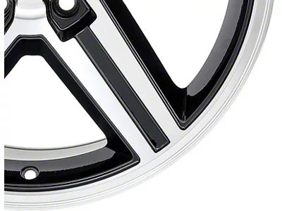 IROC Replica Gloss Black Machined Wheel; 18x8; 0mm Offset (70-81 Camaro)