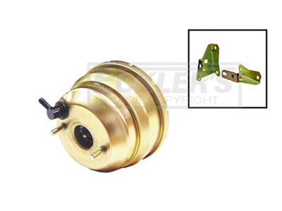 Camaro 8 Gold Booster & Master Combo Kit, Slimline Series,Front Disc And Rear Disc, 1967-1969