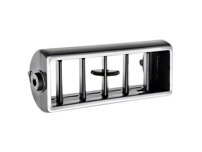A/C Center Vent; Black with Chrome (69-81 Camaro)