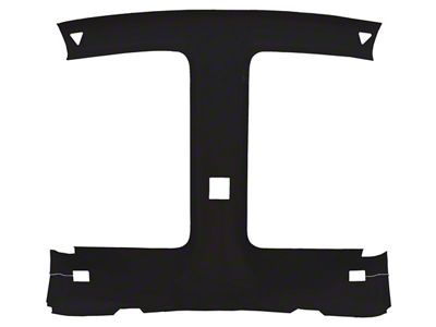 ABS Molded Plastic Headliner with Foambacked Cloth (82-92 Camaro Coupe w/ Body by Fisher T-Top)