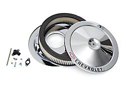 Air Cleaner, 14, Chrome, With Chevrolet Script & Bowtie Logo (67-92 Camaro)