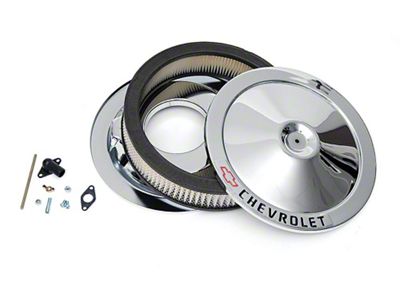 Camaro Air Cleaner, 14, Chrome, With Chevrolet Script & Bowtie Logo, 1967-1992