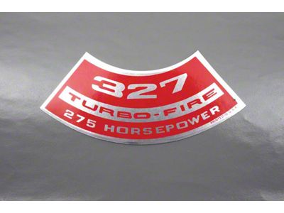 Air Cleaner Decal,327 Turbo-Fire 275 Horsepower,67-68