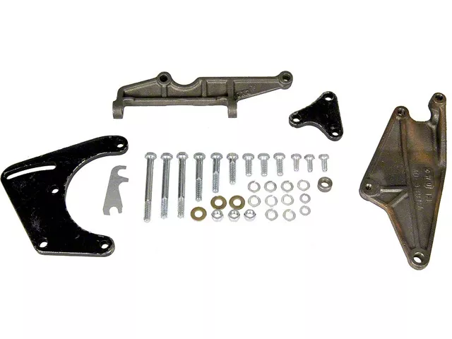 Camaro Air Conditioning Compressor Brackets & Mounting Hardware Set, Small Block, 1967-1968