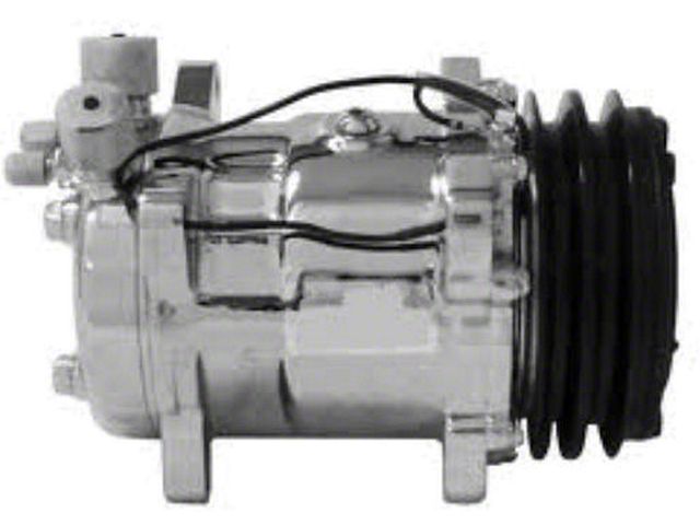 Camaro Air Conditioning Compressor, Chrome, Sanden 508/134A, 1967-1981