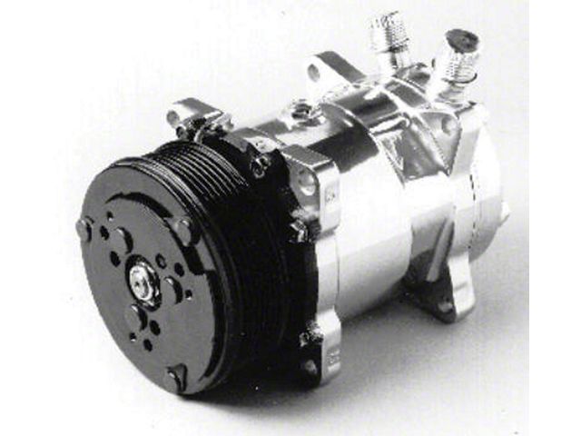 Camaro Air Conditioning Compressor, Chrome, Sanden 508/134A, 1967-1981