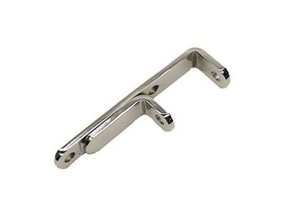 Camaro Alternator Bracket, Small Block, Lower, Chrome, For Cars With Exhaust Headers, 1967-1968