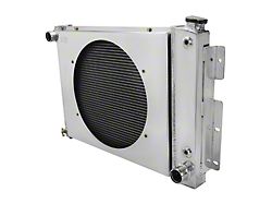 Aluminum Performance Radiator with Fan Shroud; 3-Row (67-69 I6/Small Block V8 Camaro)