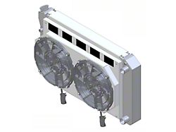 Aluminum Radiator and Brushless Cooling Fan Kit; 2.75-Inch Core (70-81 Camaro w/ Automatic Transmission & LS Swap)