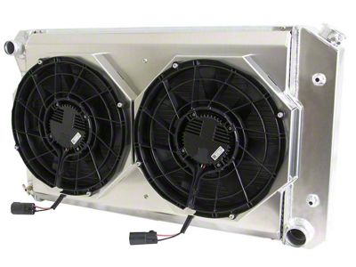 Aluminum Radiator and Brushless Cooling Fan Kit; 2.75-Inch Core (70-81 V8 Camaro w/ Manual Transmission)