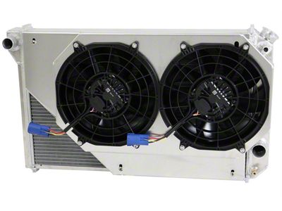 Aluminum Radiator and Brushless Cooling Fan Kit; 2.75-Inch Core (82-92 Camaro w/ Manual Transmission)