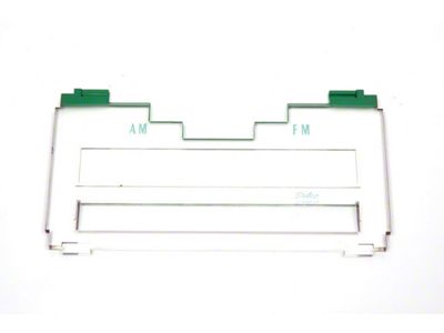 Camaro Am/FM Radio Lens, Green, 1969-70