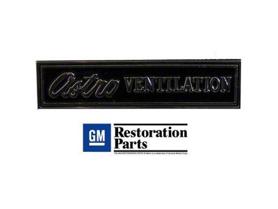 Astro Ventilation Dash Emblem (69-70 Camaro)