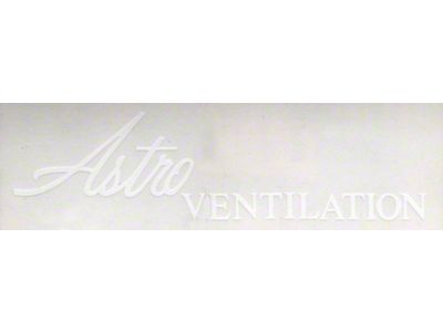 Camaro Astro Ventilation Window Decal, 1968-1969