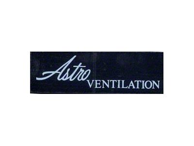 Astro-Ventilation Window Decal,1968