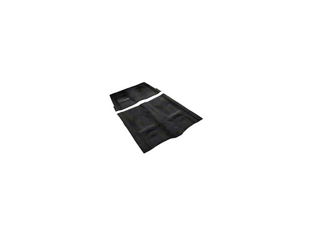 Camaro Auto Custom Carpets, Carpet Set, Cut-Pile, For Cars Without Tail & With Automatic Transmission 1974-1975, Black
