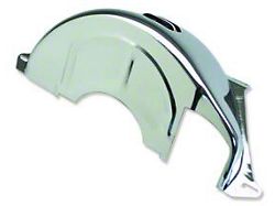 Automatic Transmission Flexplate Dust Cover, Turbo Hydra-Matic 350 TH350, Chrome (67-81 Camaro)