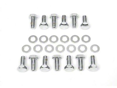 Camaro Automatic Transmission Oil Pan Bolt Set, Chrome, 1967-1969