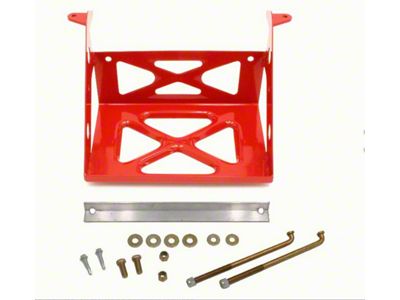 Camaro Battery Relocation Mount, Red, 1982-2002