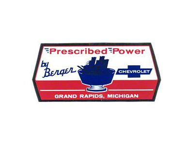 Berger Prescribed Power Decal,67-69