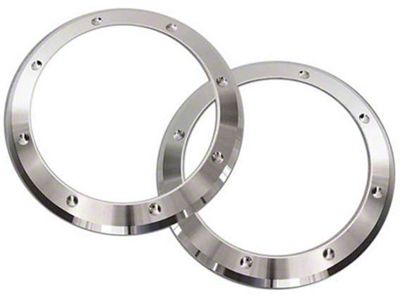Ringbrothers 7-Inch Headlight Trim Ring Set; Natural Billet (1969 Camaro)