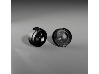 Billet Front Parking Lights; Black (70-73 Camaro RS)