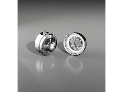 Billet Front Parking Lights; Chrome (70-73 Camaro RS)
