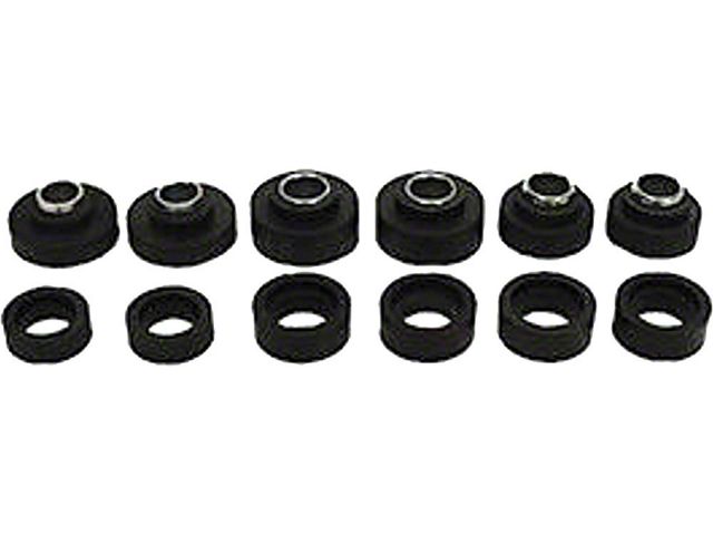 Bushing Set,Body Mount Coupe/T-Top,With Steel Sleeves,73-81