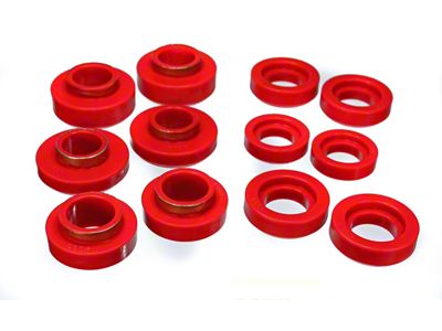 Body Mount Bushings; Red (67-81 Camaro)