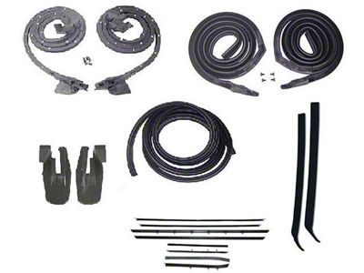 Camaro Coupe Body Weatherstrip Kit, With Replacement WindowFelt, For Cars With Standard Or Deluxe Interior & Rally Sport RS Or With Optional Exterior Trim, 1968