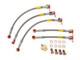 Camaro Braided Disc Brake Hose Kit, Stainless Steel, Goodridge, With Rear Disc Except 1LE, 1985-1988