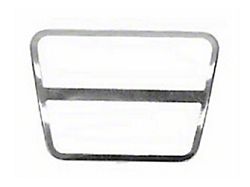 Brake or Clutch Pedal Pad Trim; Polished Stainless (67-71 Camaro)