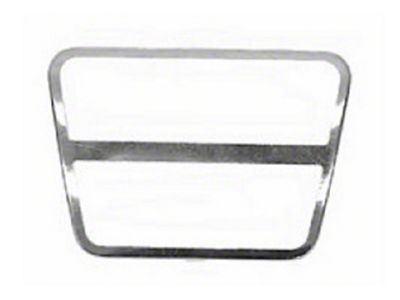 Brake or Clutch Pedal Pad Trim; Polished Stainless (67-71 Camaro)
