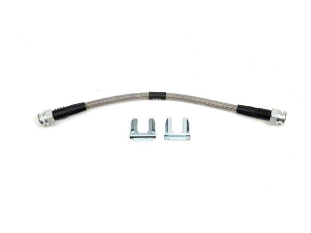 Camaro Brake Hose, Front, Braided Stainless Steel, For CarsWith Disc Brakes, 1967-1968