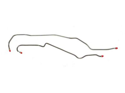 Pre-Bent Rear Axle Brake Line Kit; OE Steel (1969 Camaro w/ JL8 Rear Disc Brakes)