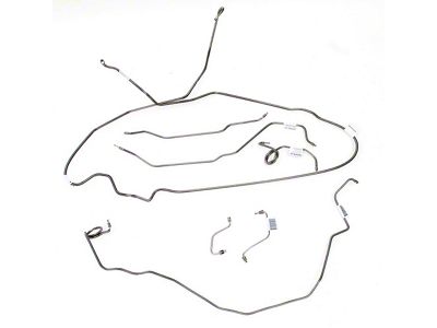 Camaro Brake Line Kit, Power Disc, Stainless Steel, 1971-1972