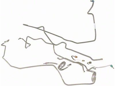 Camaro Brake Line Kit, Power Disc, Stainless Steel, Z28, 1981 (Z/28 Coupe)